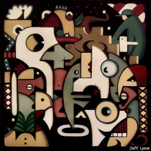 Jeff Lyons pop abstract, surrealism artwork