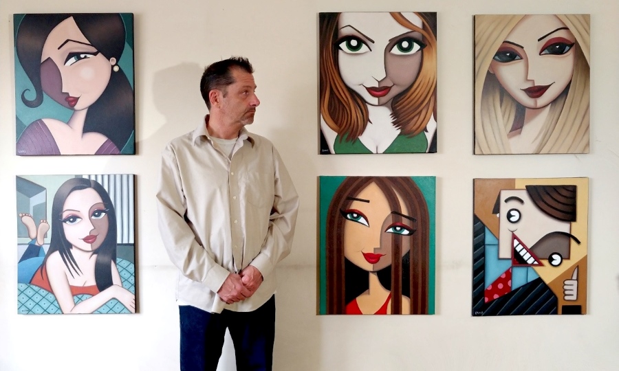 Calgary, Canada visual artist, oil painter Jeff Lyons